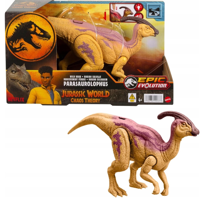 Figurka Mattel Jurassic World Wild Roar Parasaurolophus dinozaur