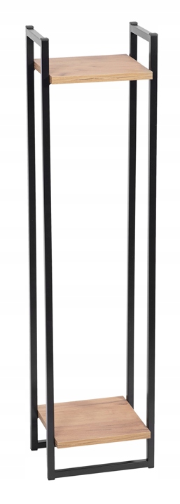 

Kwietnik metalowy loft czarny 2 półkowy Cage 100
