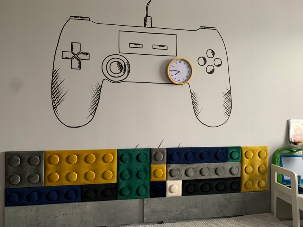 Miękkie panele ścienne klocki lego/ 25 x 25 cm Marka Inna