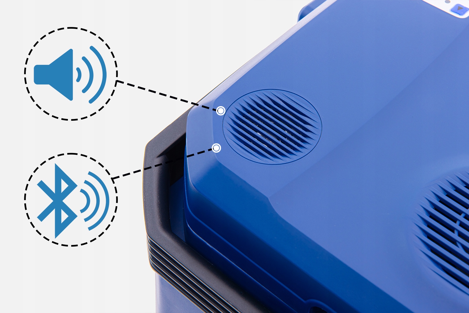 LODÓWKA TURYSTYCZNA 35L Z FUNKCJĄ GRZANIA 12V USB GŁOŚNIK BLUETOOTH +GRATIS Moc 48 W