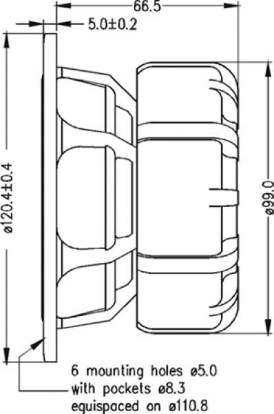 Głośnik SEAS EXCEL WOOFER E0044-08S ( W12CY003 ) Marka Inna
