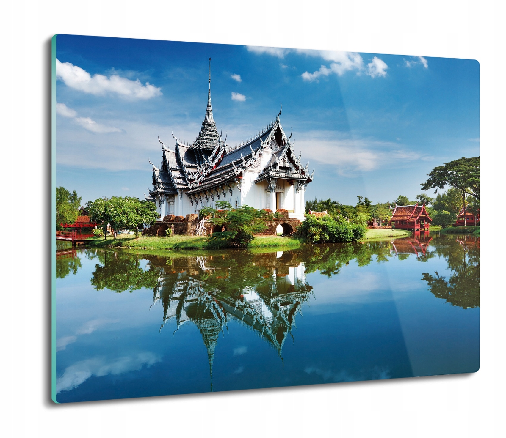 Pevná kuchyňská krájecí deska Tvrzená 60x52 Bangkok palác příroda