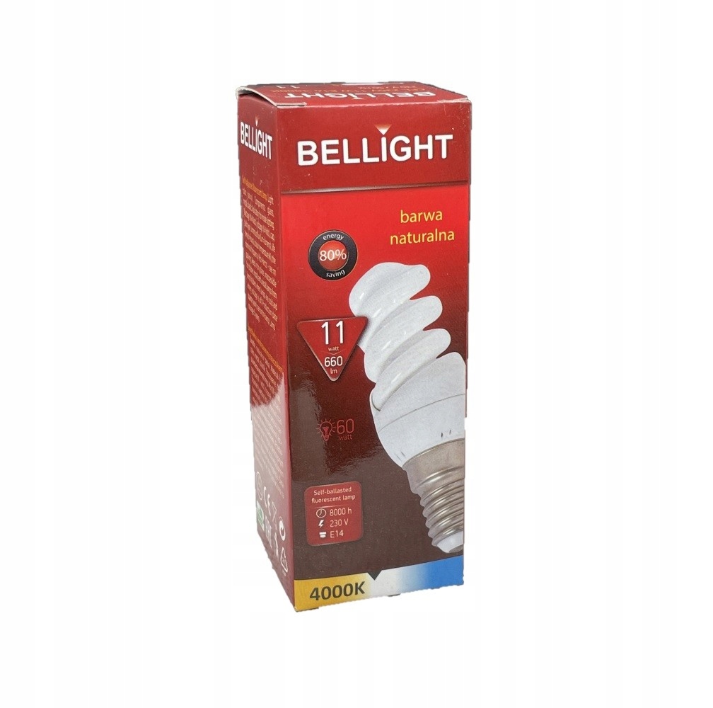 

Żarówka Energooszczędna Clf T2 Spiral 11w e14 4000