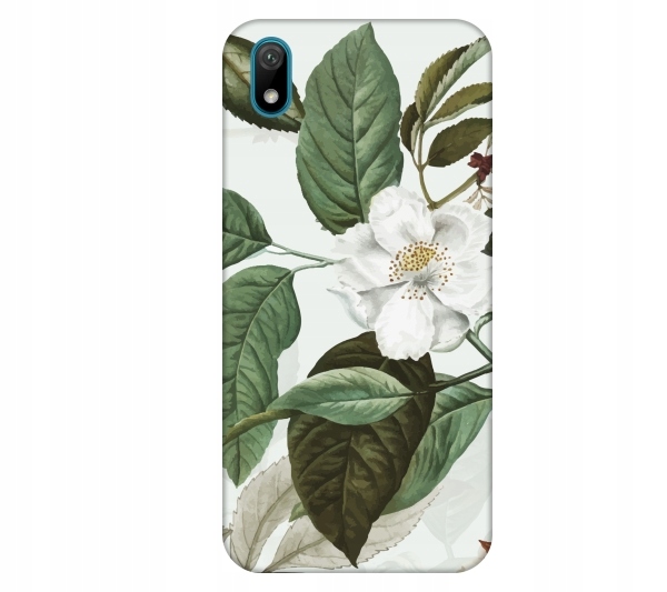 

Etui na telefon Huawei Y5 2019 Kwiat bialy akwarel