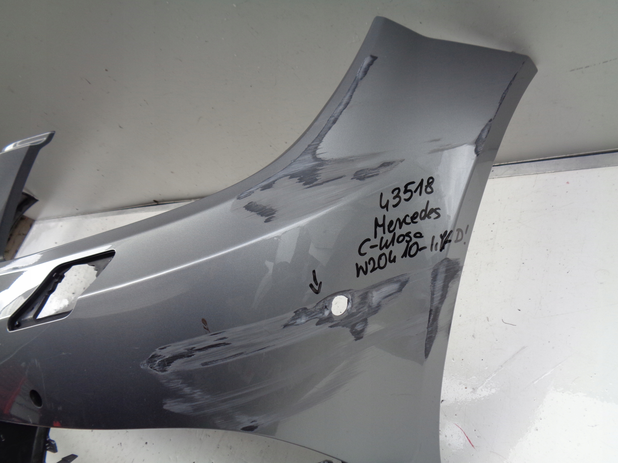 front bumper MERCEDES C-KLASA W204 10- LIFT NR 43518