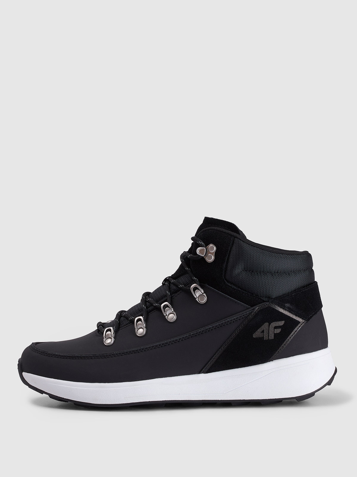 4F Pánské trekové boty Černá 42