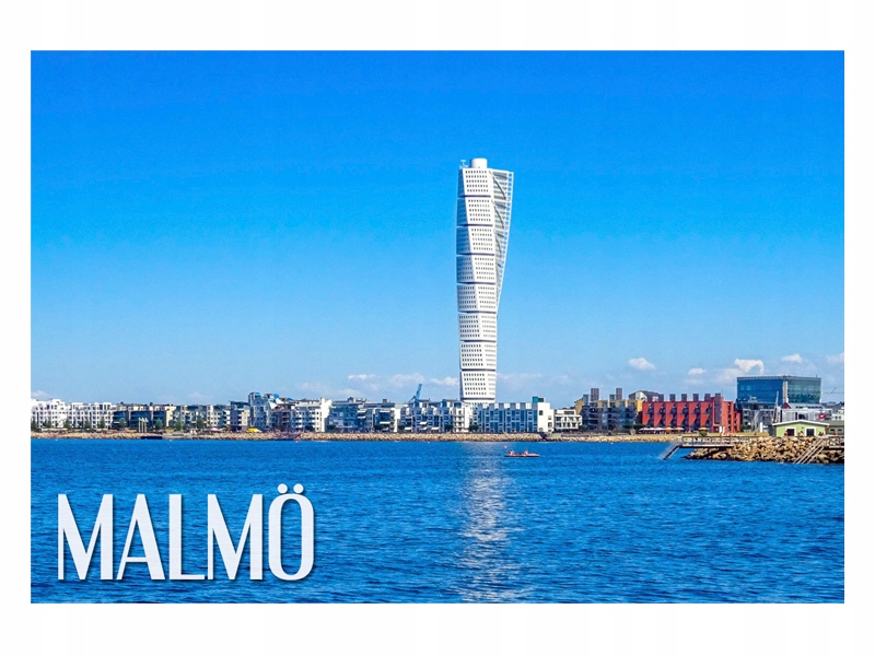 

Szwecja Malmö Panorama Magnes na lodówkę