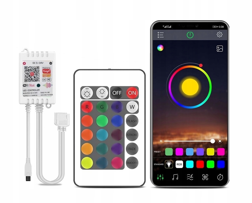

Sterownik Led Rgb 5050 Wifi Aplikacja Pilot
