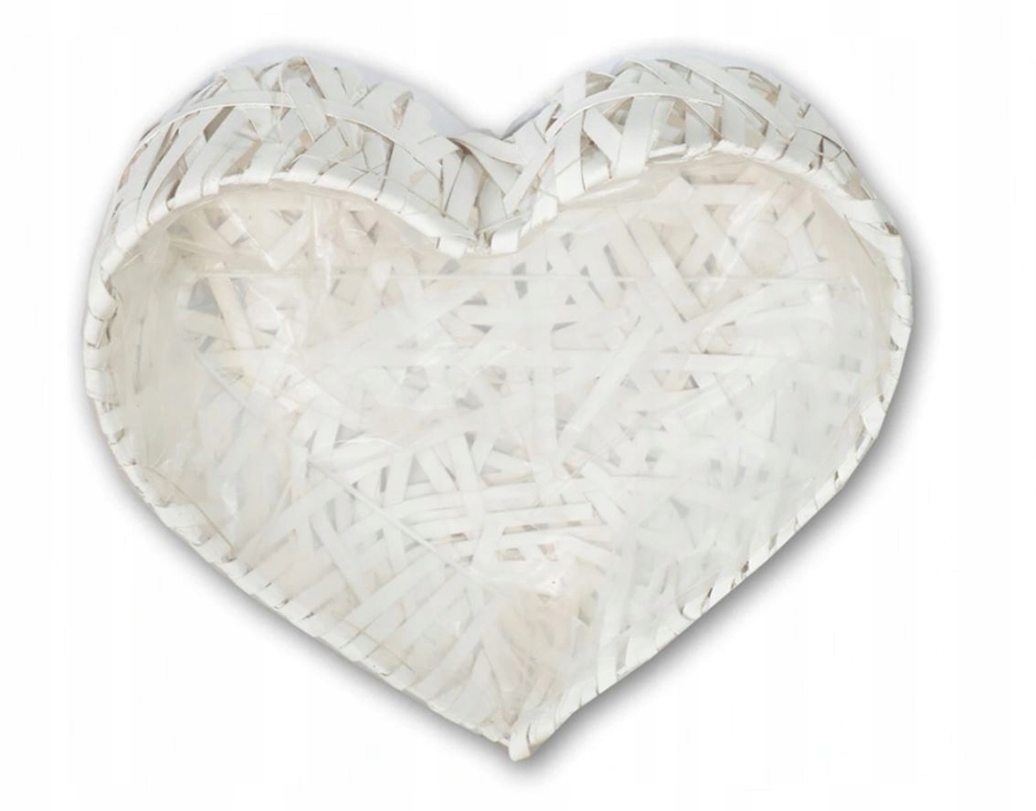 

Serce Wiklinowe z Wikliny Pełne Białe 35 x 35 CM