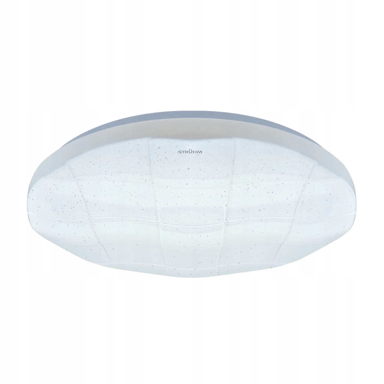 Moderný biely stropné svietidlo Ø48 cm, vlnité tienidlo, hviezdny efekt, Struhm