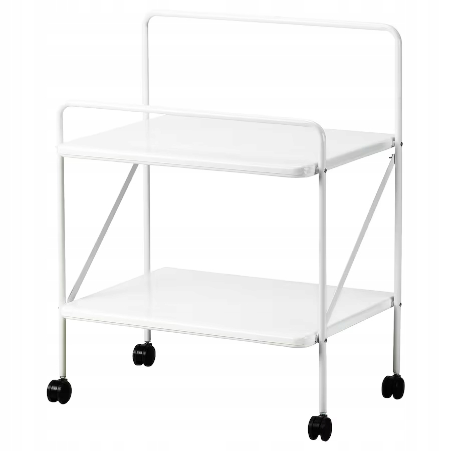 Ikea Jarlasa Stolík na kolieskach, biely, 65 x 45 cm