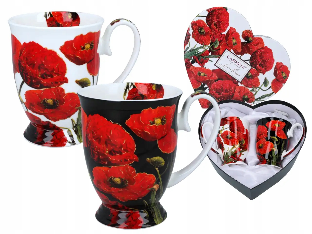 Carmani Sada 2 hrnků v srdci L. Lozano, Maki (carmani)