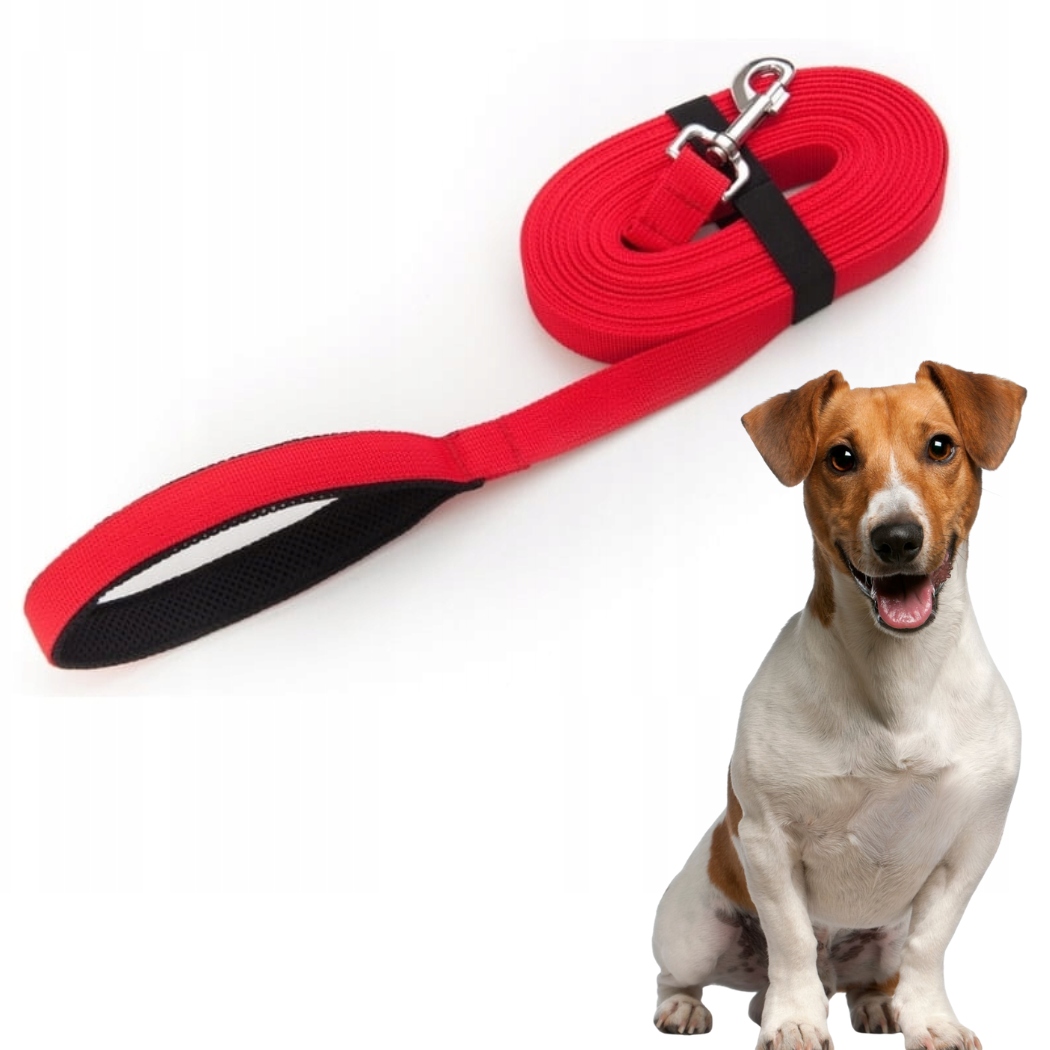 Levně Joqu Dlouhé 5M Červené Malé Vodítko Pro Vodítko