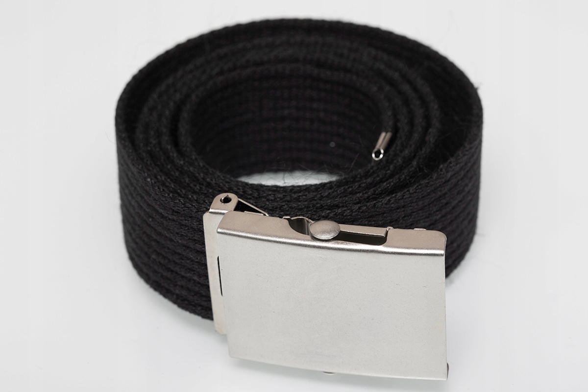 

Pasek parciany męski do spodni Pas czarny 120 cm