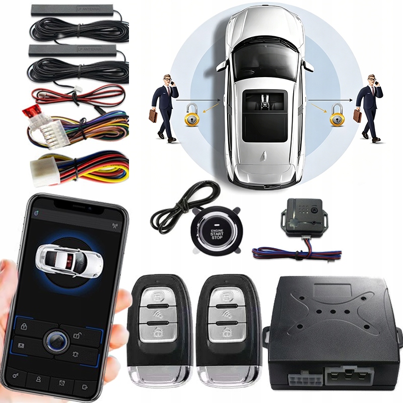 Autoalarm Ovladač Zámku Siréna Ovladače