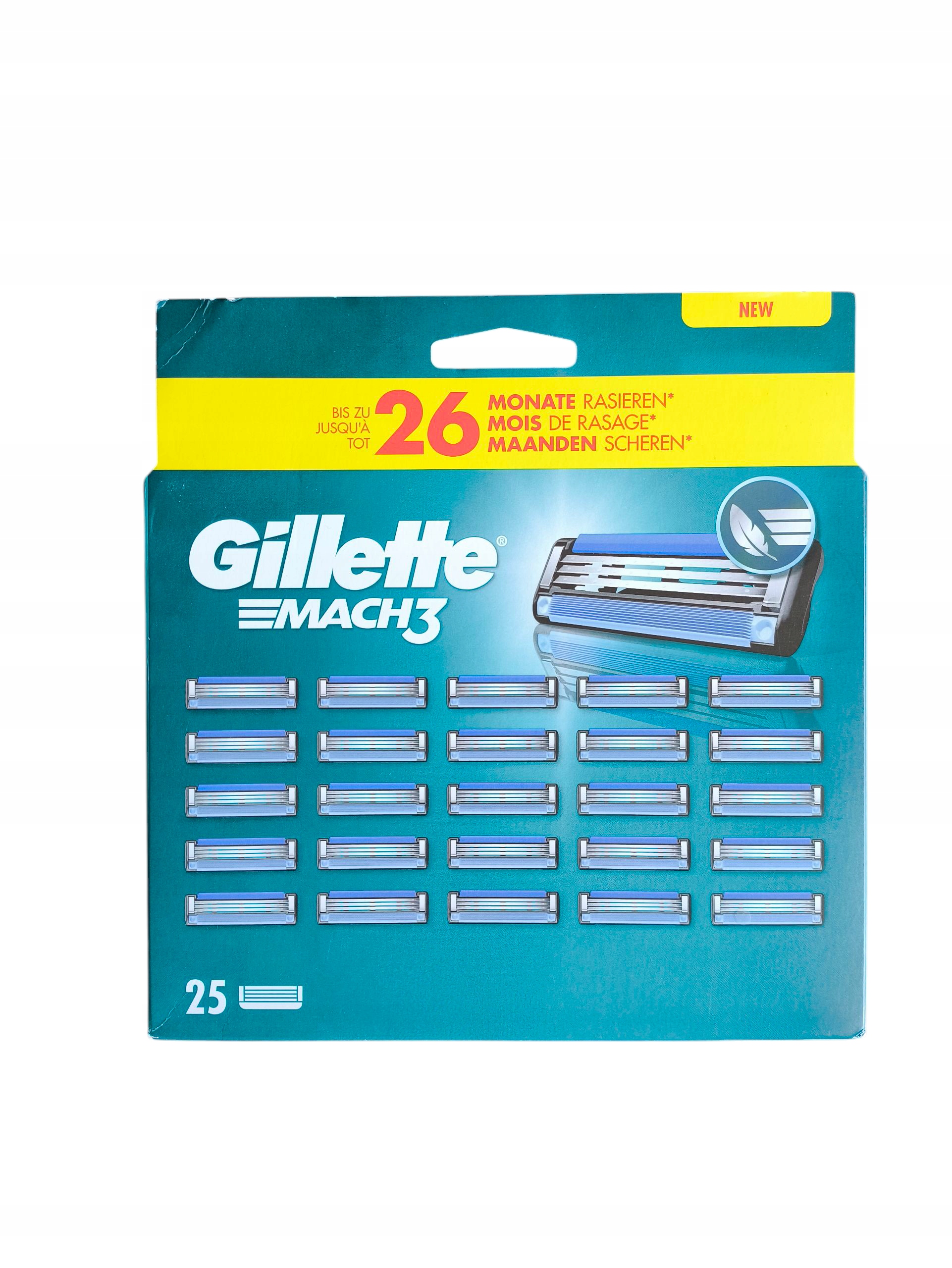 Wkłady do maszynki Gillette Mach3 25 szt.