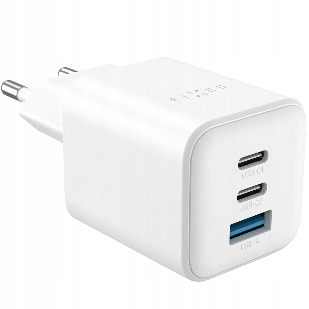 Ładowarka sieciowa Fixed GaN 1x Usb-a 2x Usb-c Pd 3.0 65W Qc, Afc, Fcp, Scp