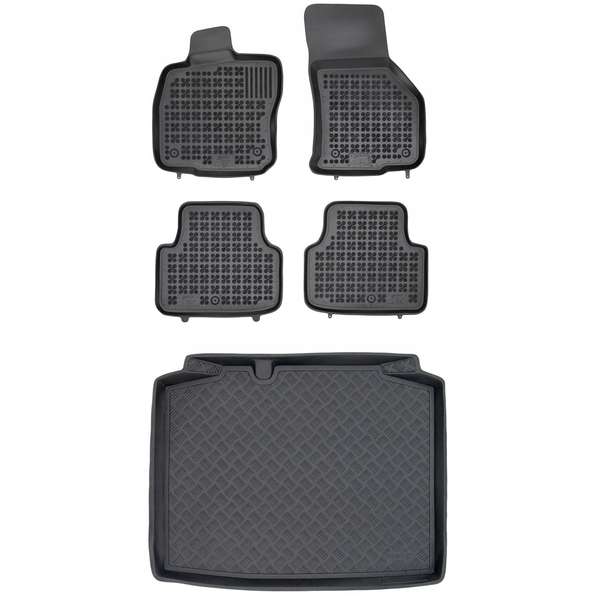 Sada koberčekov a protišmykovej podložky Škoda Rapid 2013-2019