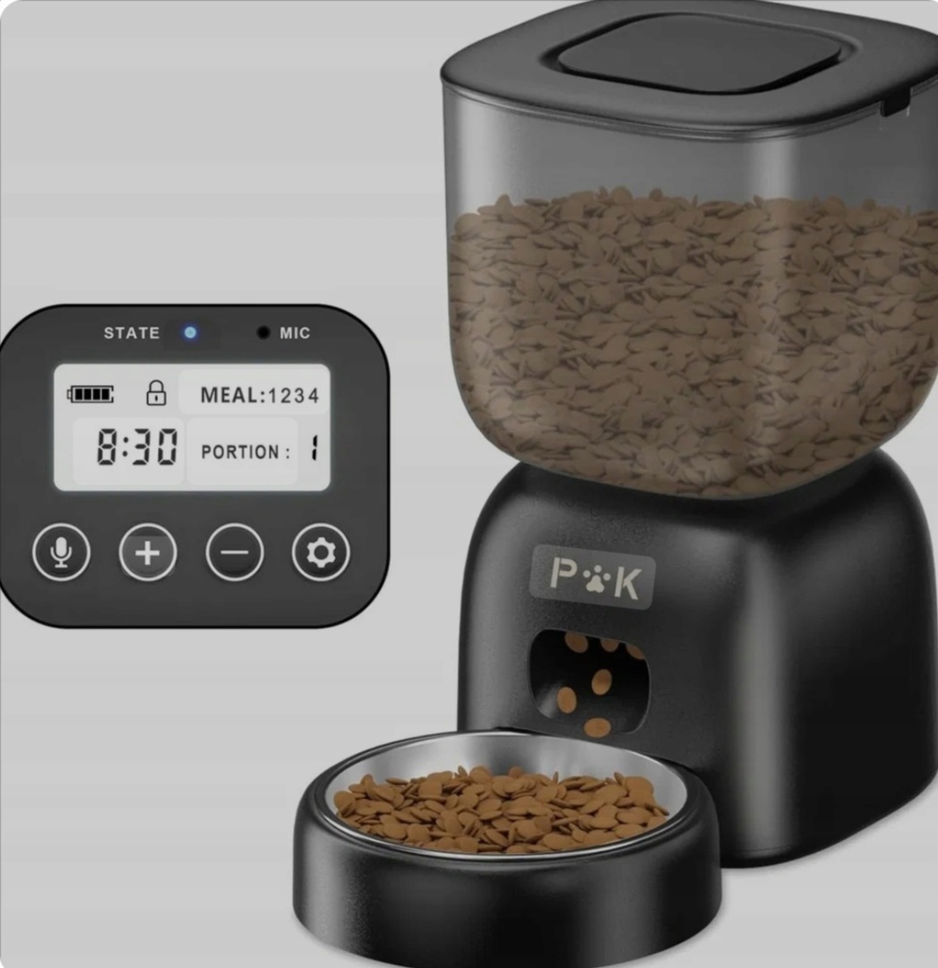 Levně Puppy Kitty Automatický podavač, černý, 3L