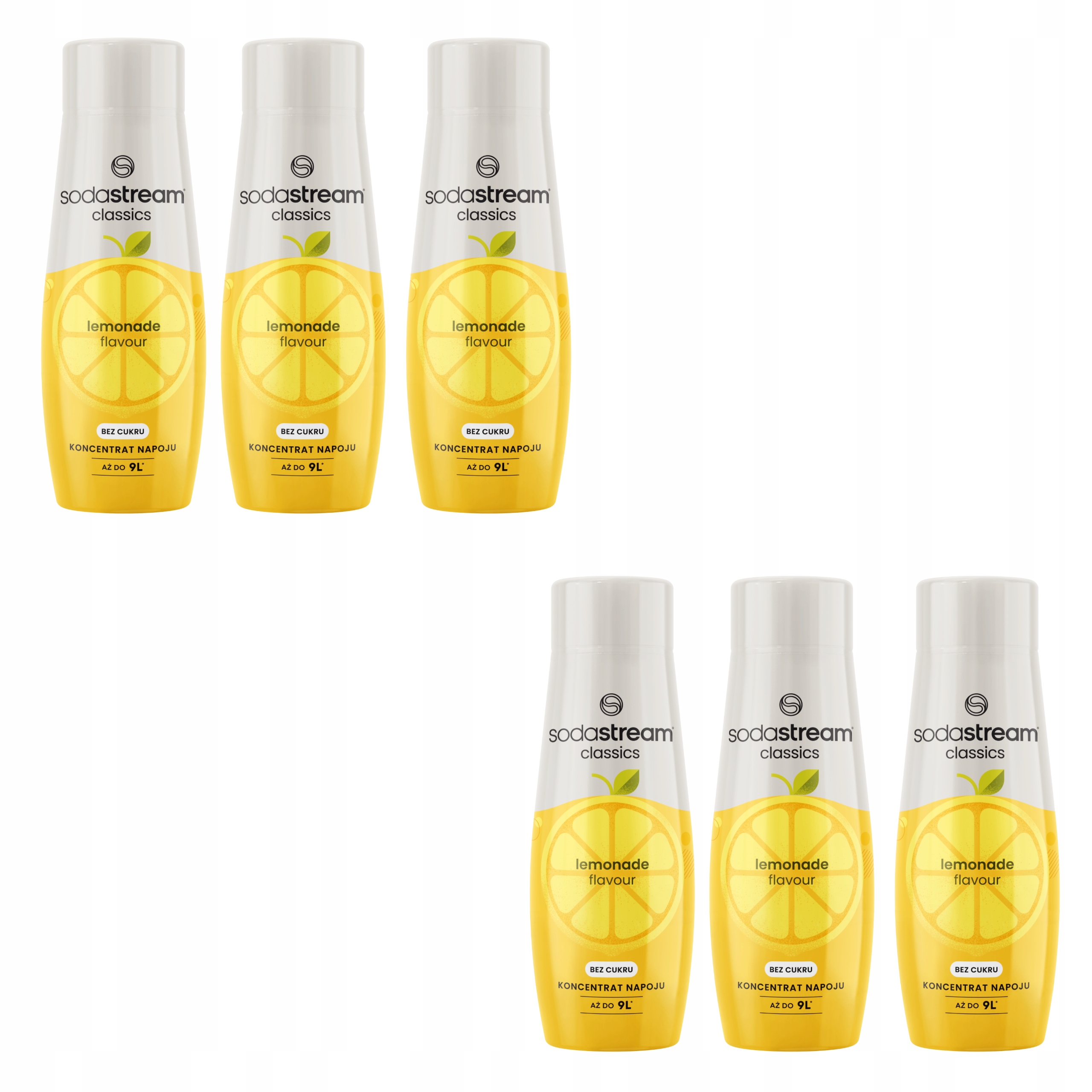 Levně 6 x koncentrát sirupu do saturátoru Lemonade Limonáda Soda Stream Bez Cukru