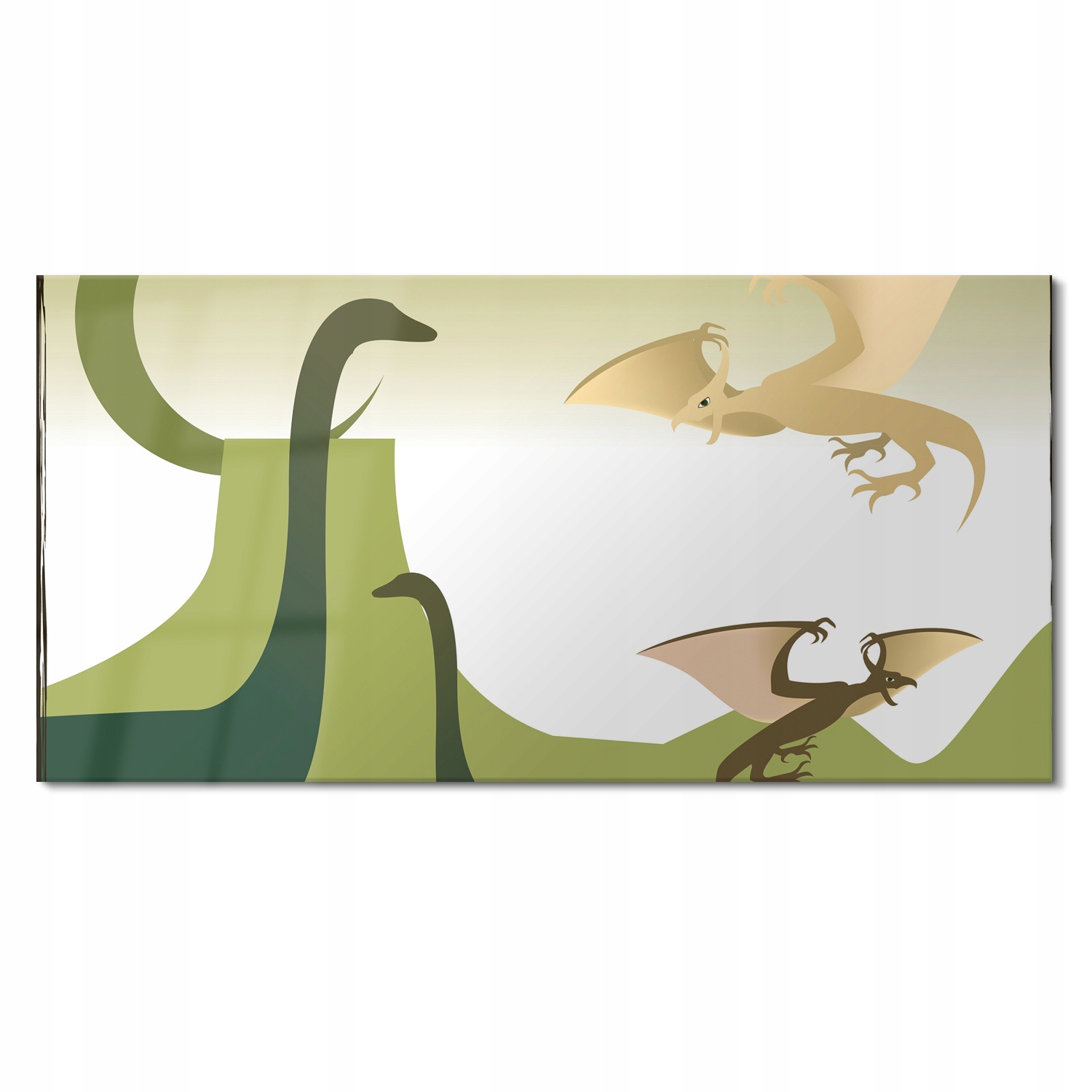 Skleněný fotoobraz Dinosauři grafika 120x60