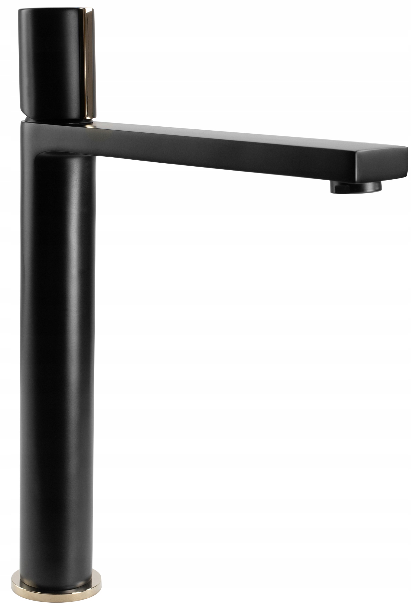 

Bateria Umywalkowa Icon Czarna Złota Wysoka - Rea