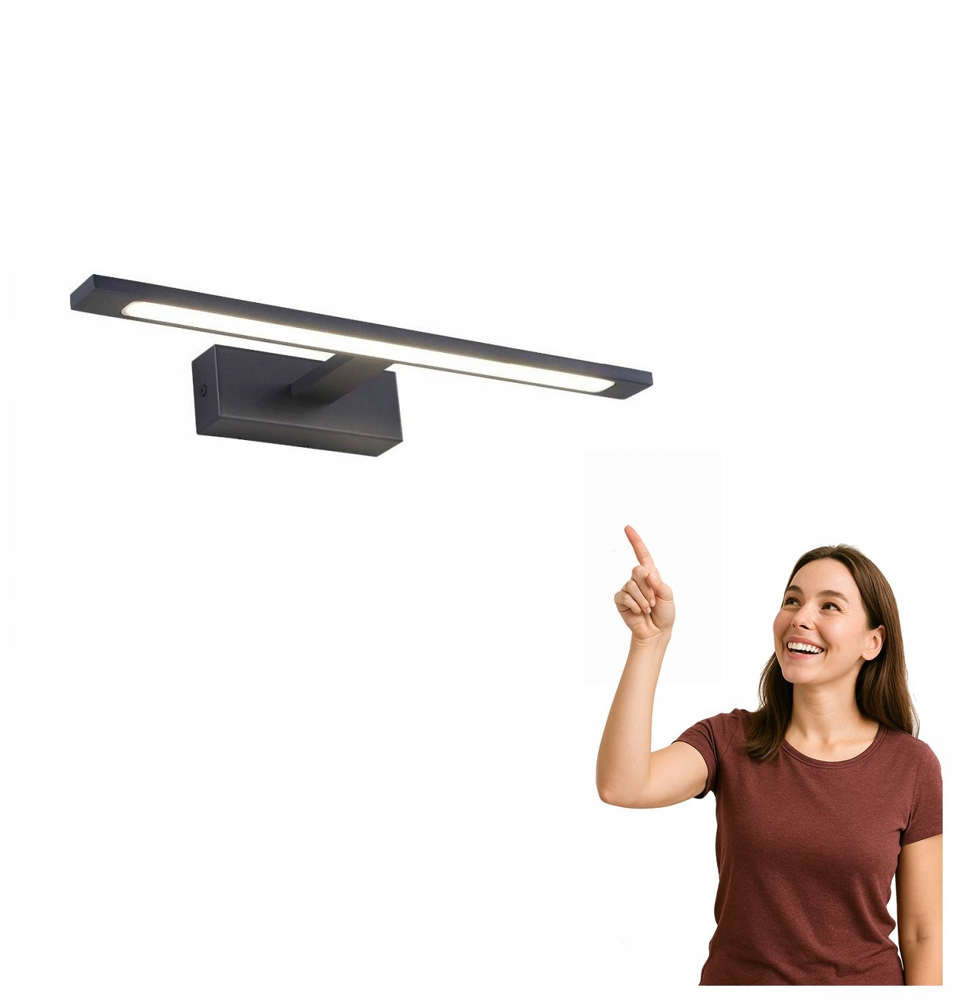 Led galerijní nástěnné svítidlo 12W Alter W89443-12W-BK Zuma Line