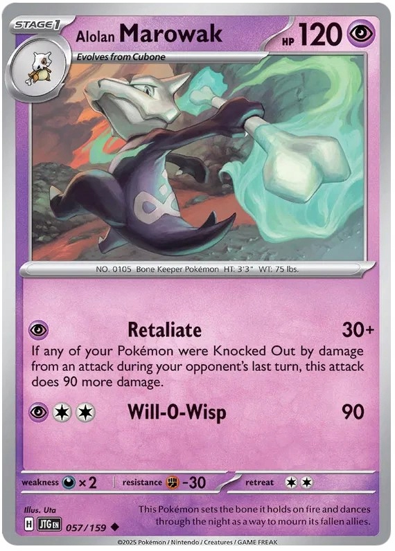Karta Pokemon Alolan Marowak Jtg 057/159 Journey Together