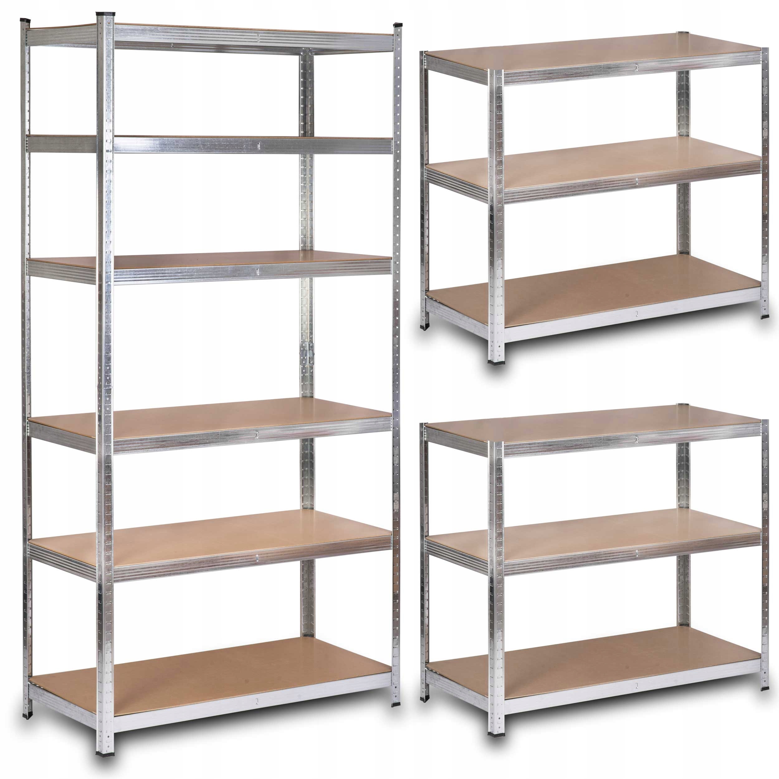 

Regał Magazynowy 222x110x50 Metalowy 6 półek 900kg