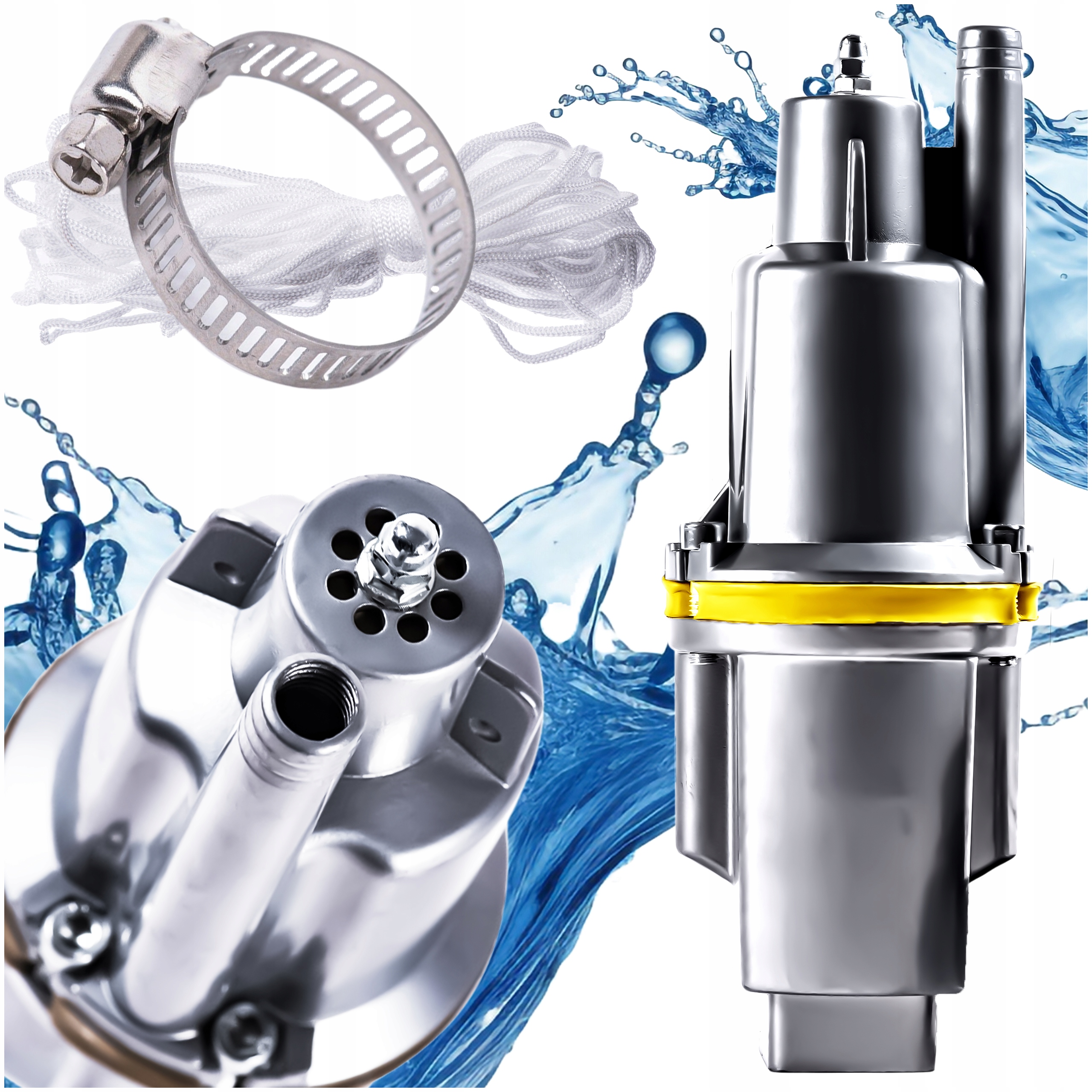 Mocna Pompa Pompka Do Wody Czystej Zatapialna Ruska Nurek Membranowe 600W