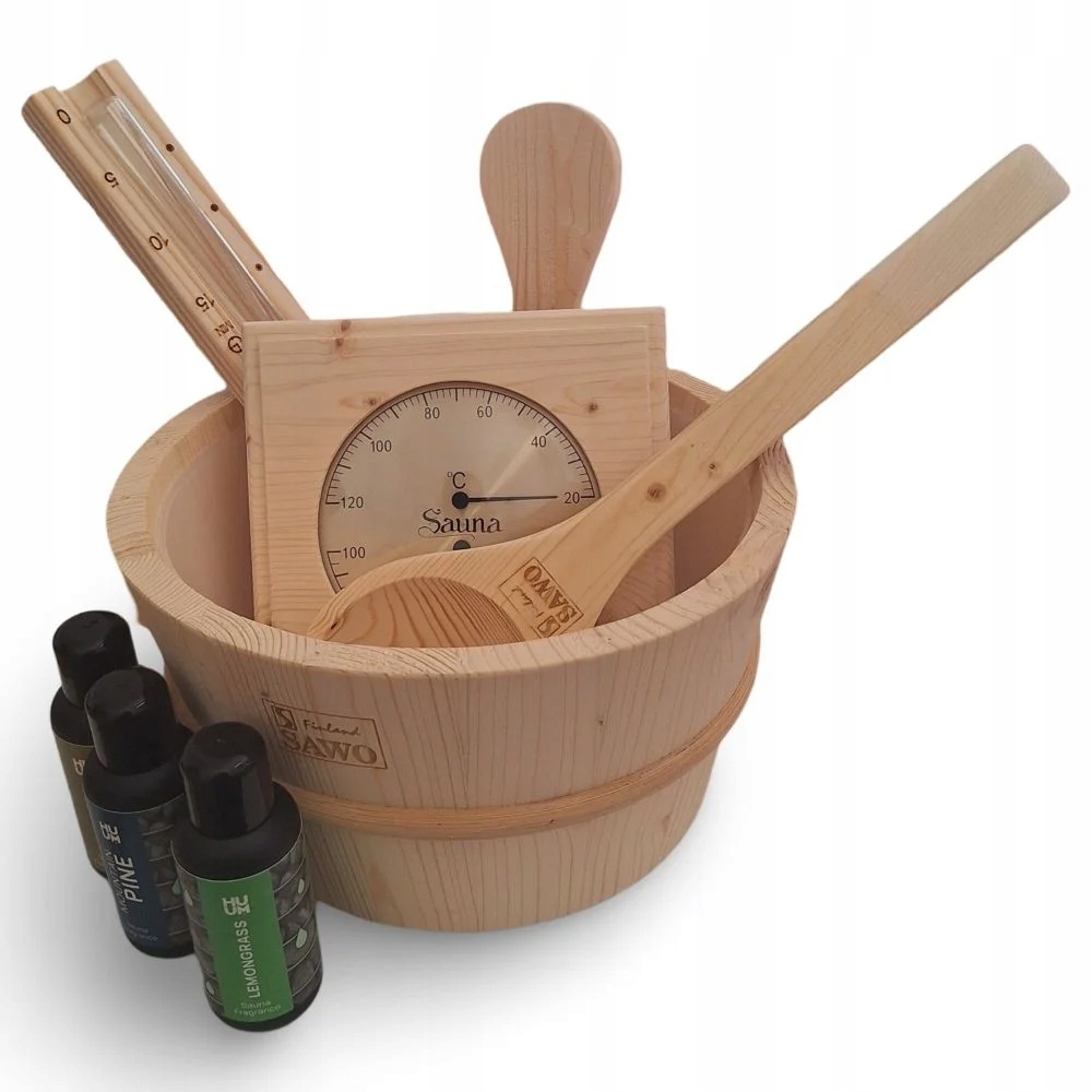 Huum sada příslušenství do sauny s esencemi