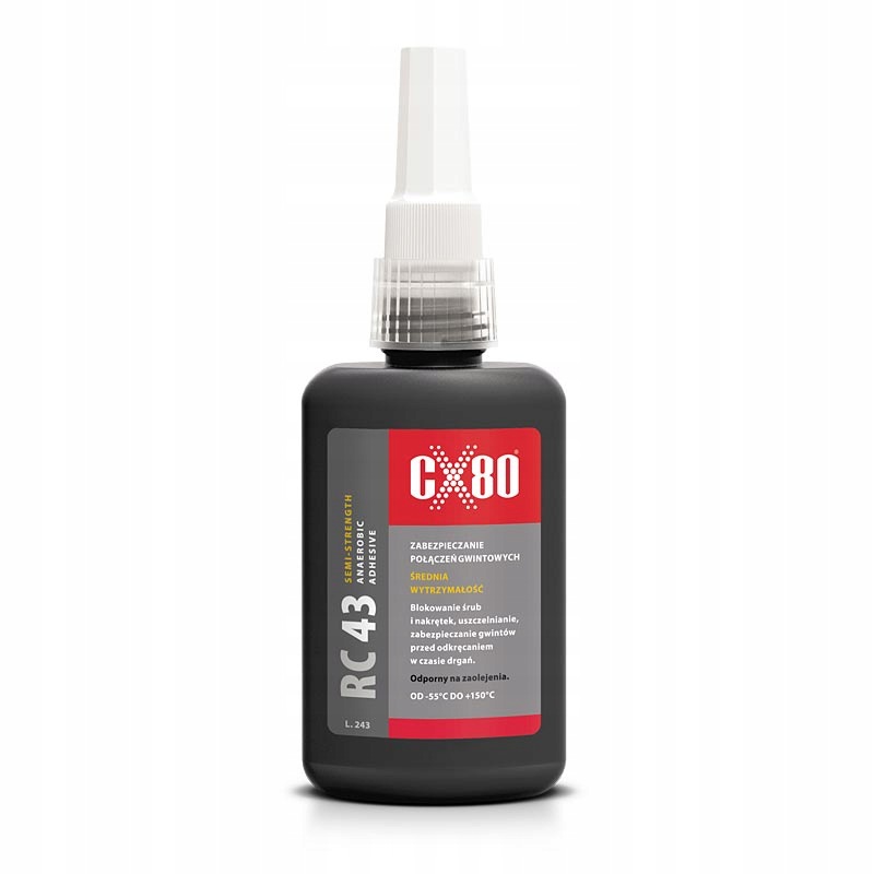 CX80 RC43 50 ML Niebieski Klej Anaerobowy Do Gwintów Średniowytrzymały
