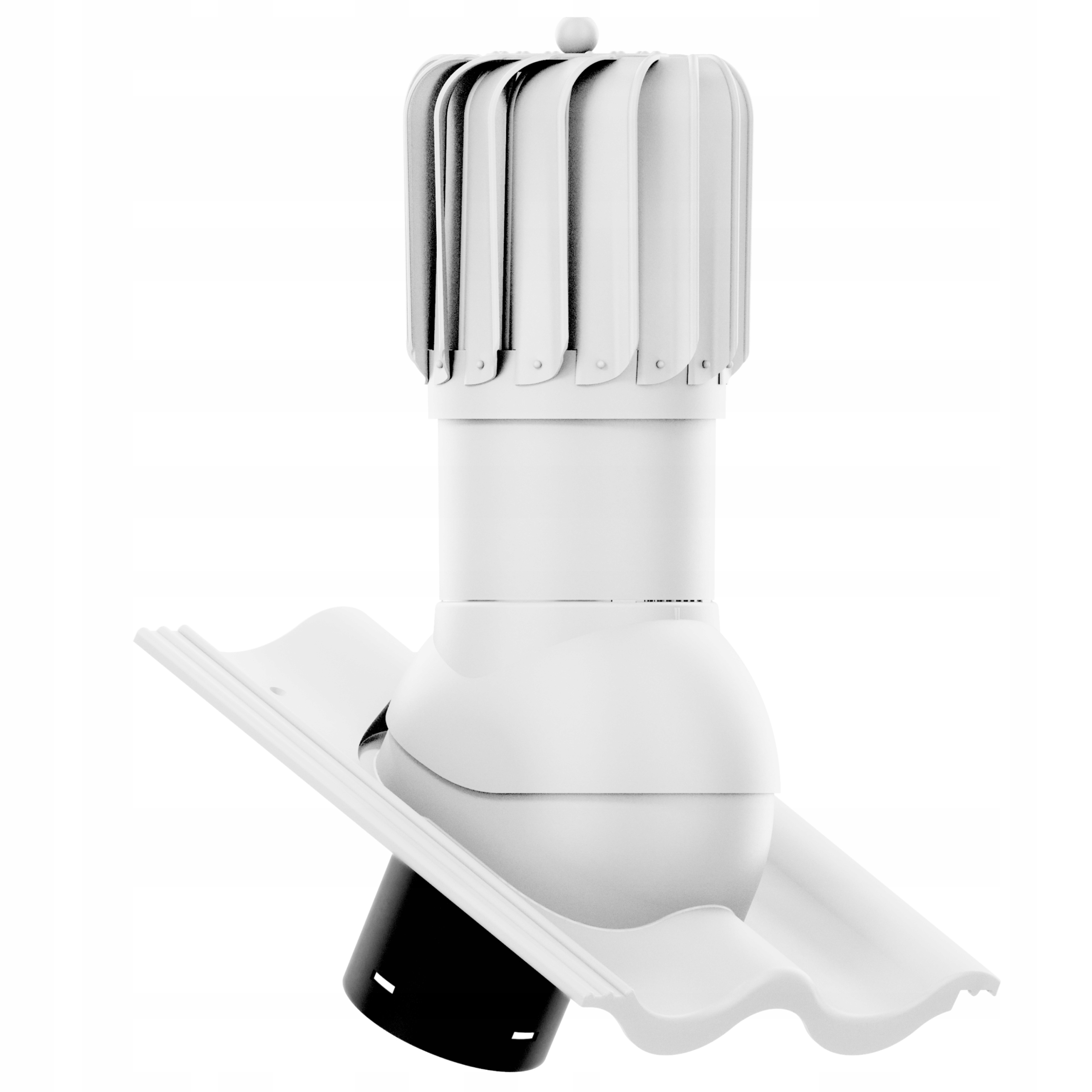 Větrací komín Otočný podlouhlý fi150 Benders Palema Šedý