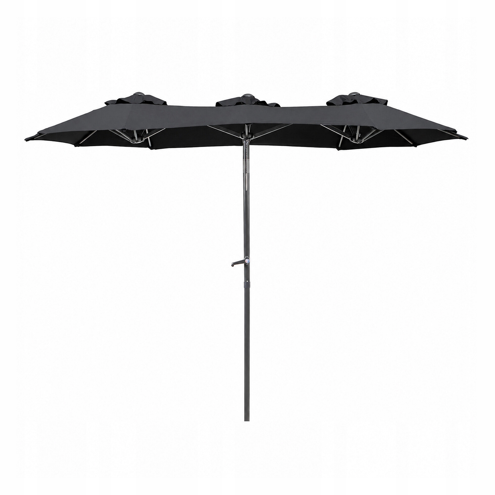 Linder Exclusiv Zahradní slunečník 300x150x220 cm Tmavě šedý