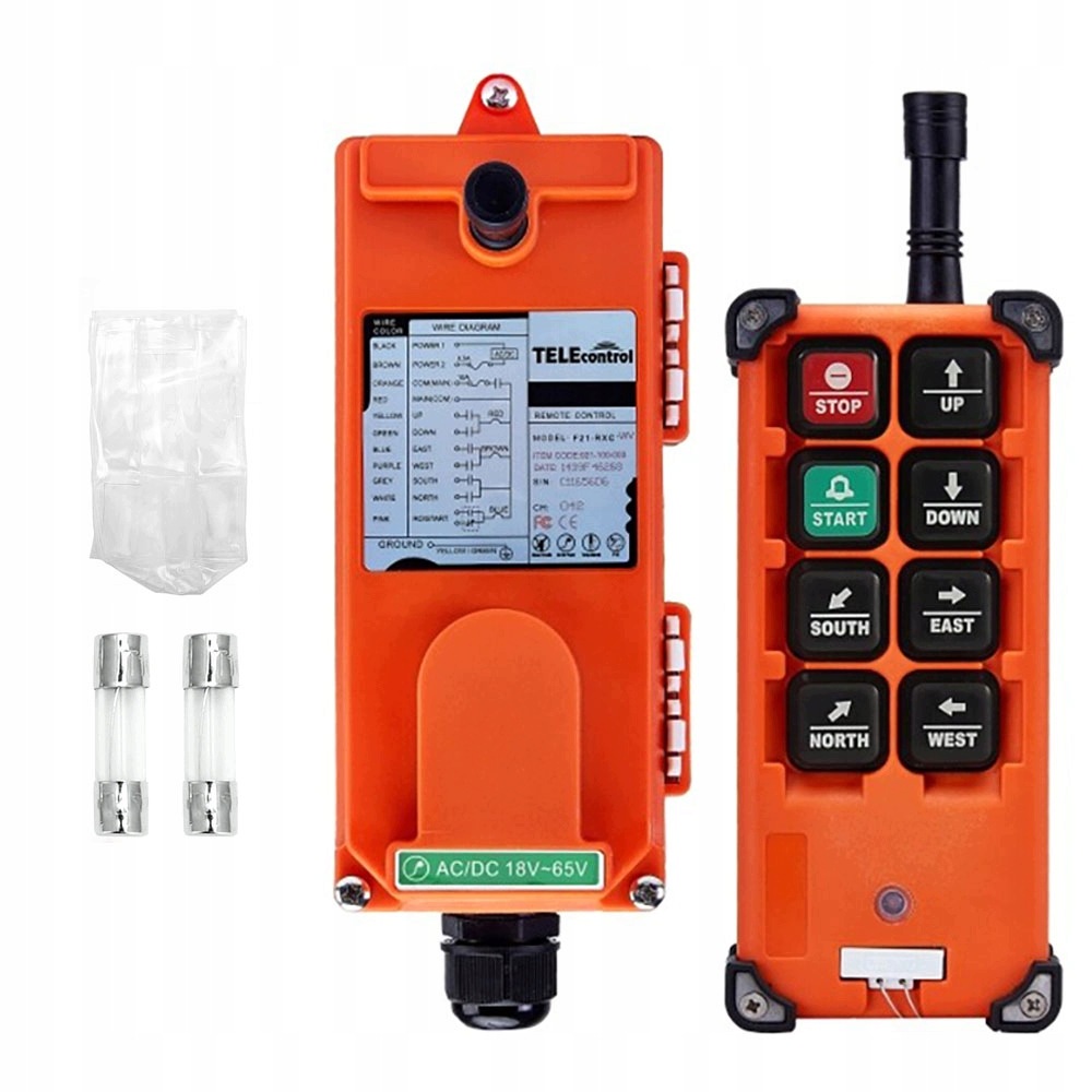 Crane Remote Control, Telecontrol Radio Cassette F21-E1B DC 12-72 V