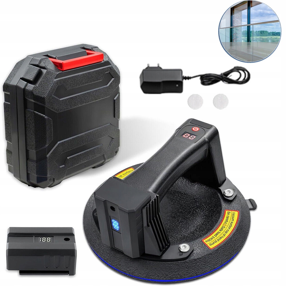 Přísavka Na Vakuové Desky Elektrická Držák Na Gres Max 200KG 1x Aku