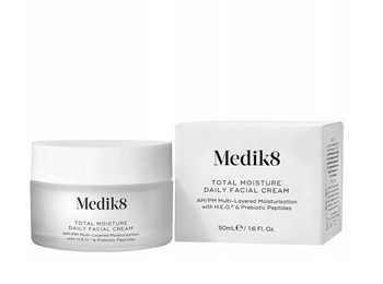 Medik8 Total Moisture Daily, Nawilżający Krem z H.e.o. i Peptydem, 50ml