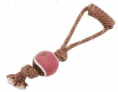 

Zabawka gryzak dla psa sznur bawełna z piłką 34cm