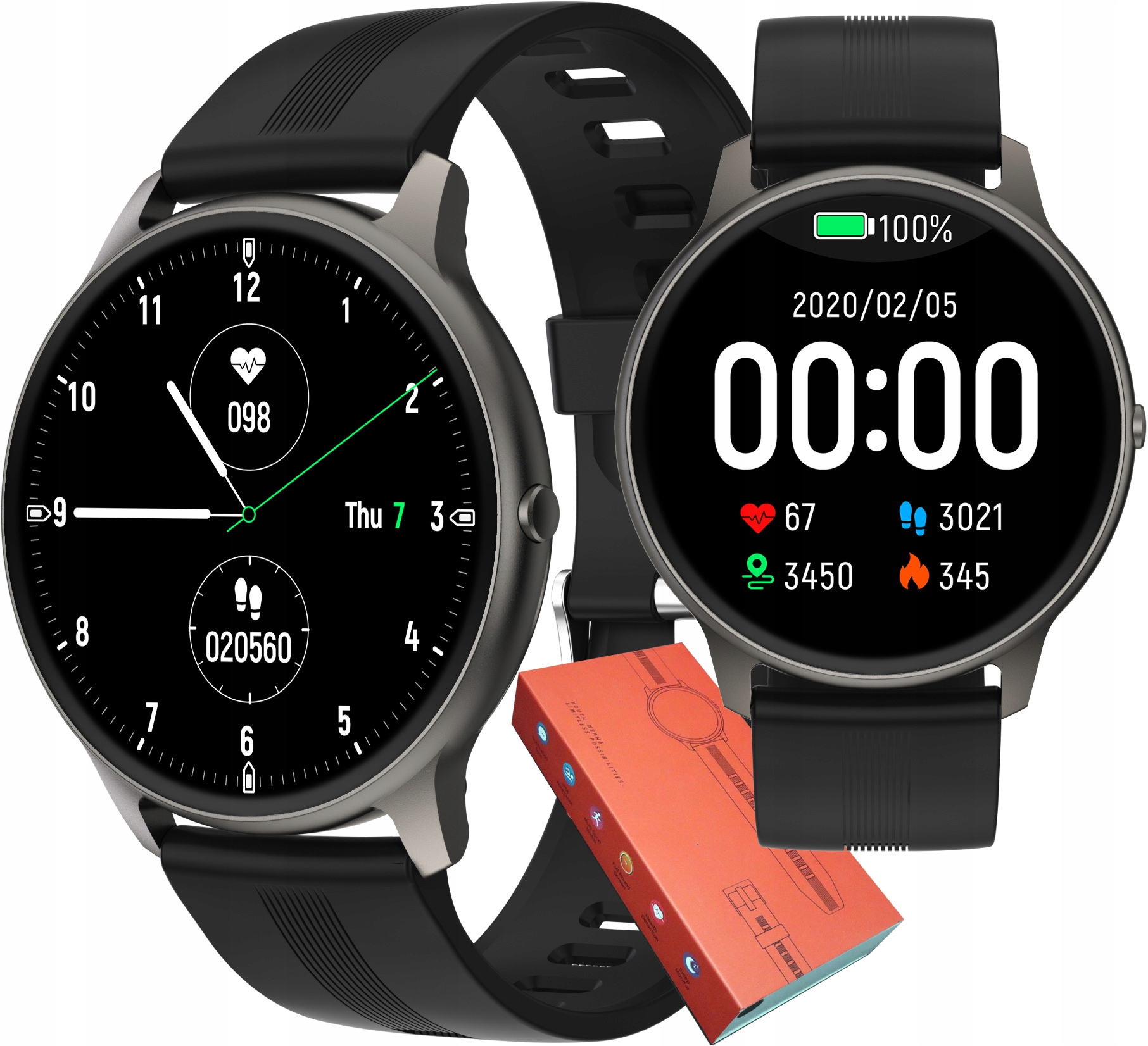 

Zegarek Męski Smartwatch Ciśnieniomierz Pulsometr