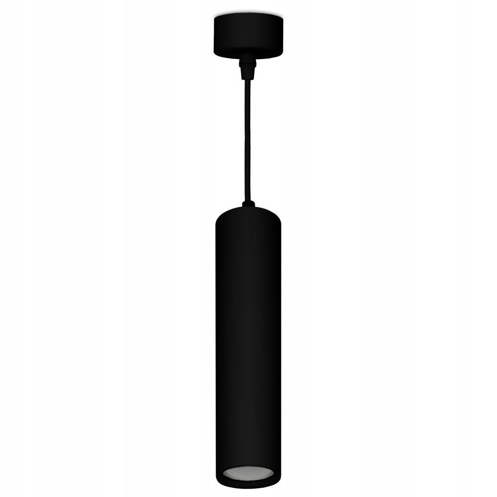 

Lampa Wisząca Tuba Zwis Metal Czarna Led