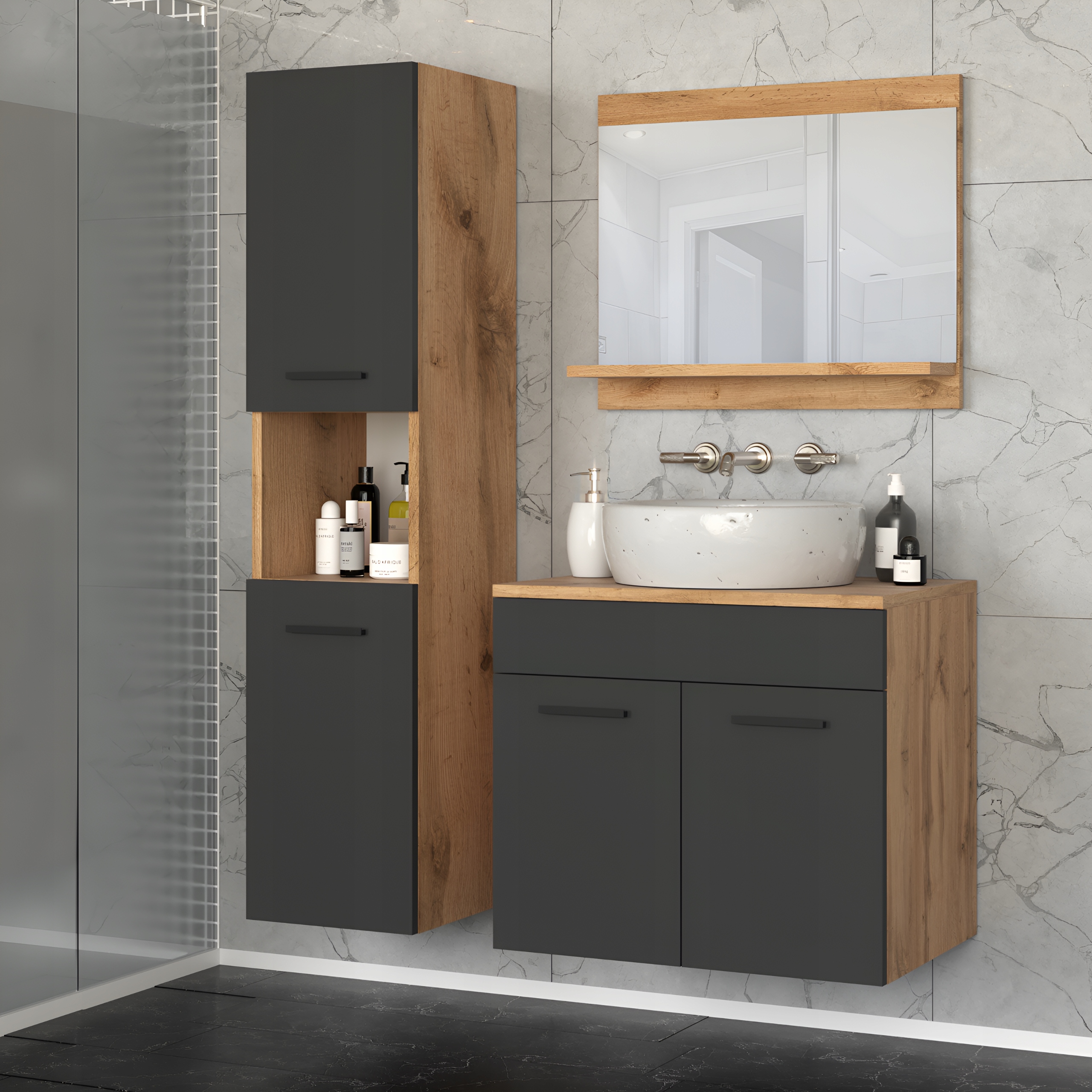 Meble łazienkowe Zestaw mebli łazienkowych PARIS 2 Meble do łazienki KOLORY Marka Blanco