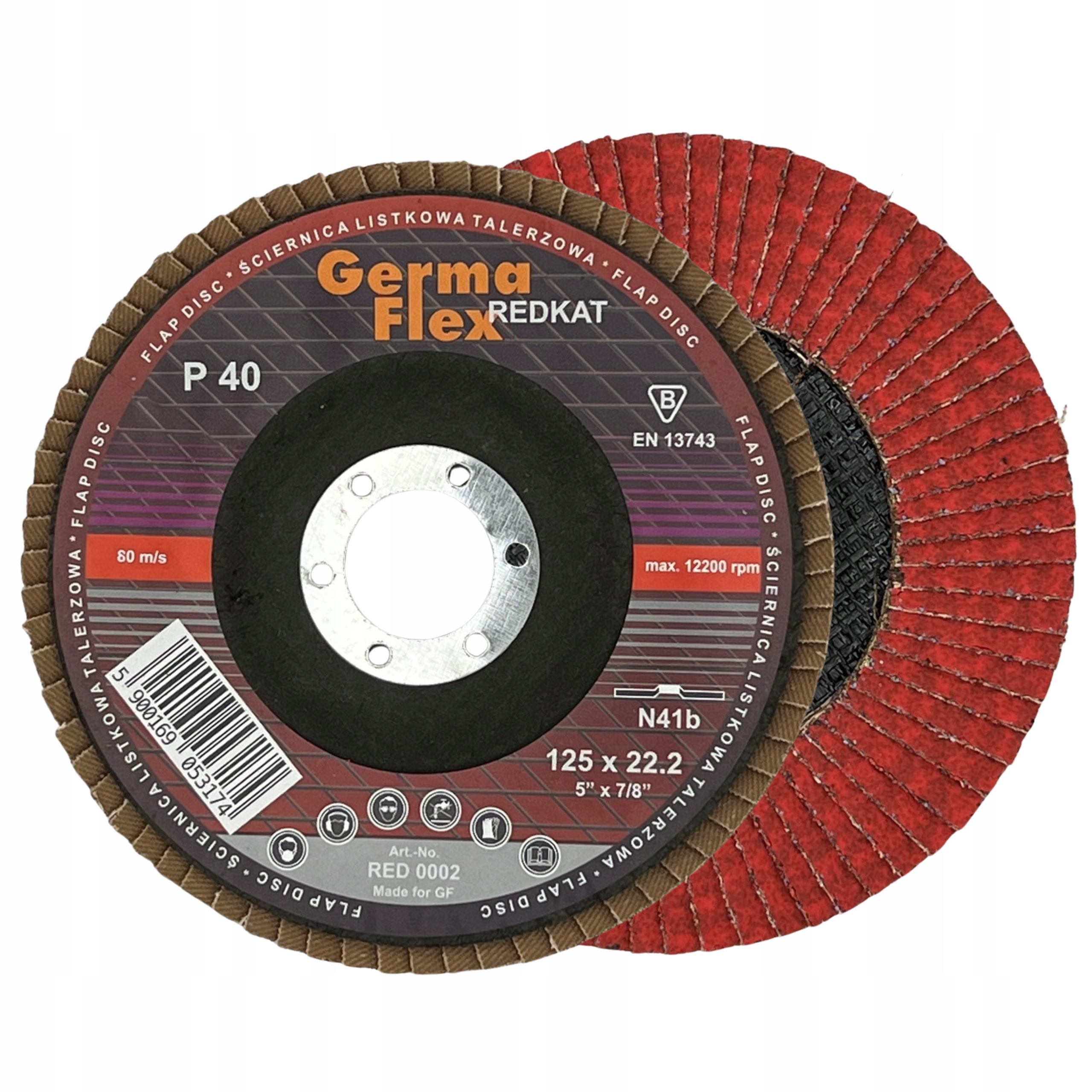 Tarcza Ściernica Listkowa Lamelka Lamelkowa Redkat Ceramiczna 125mm gr.40