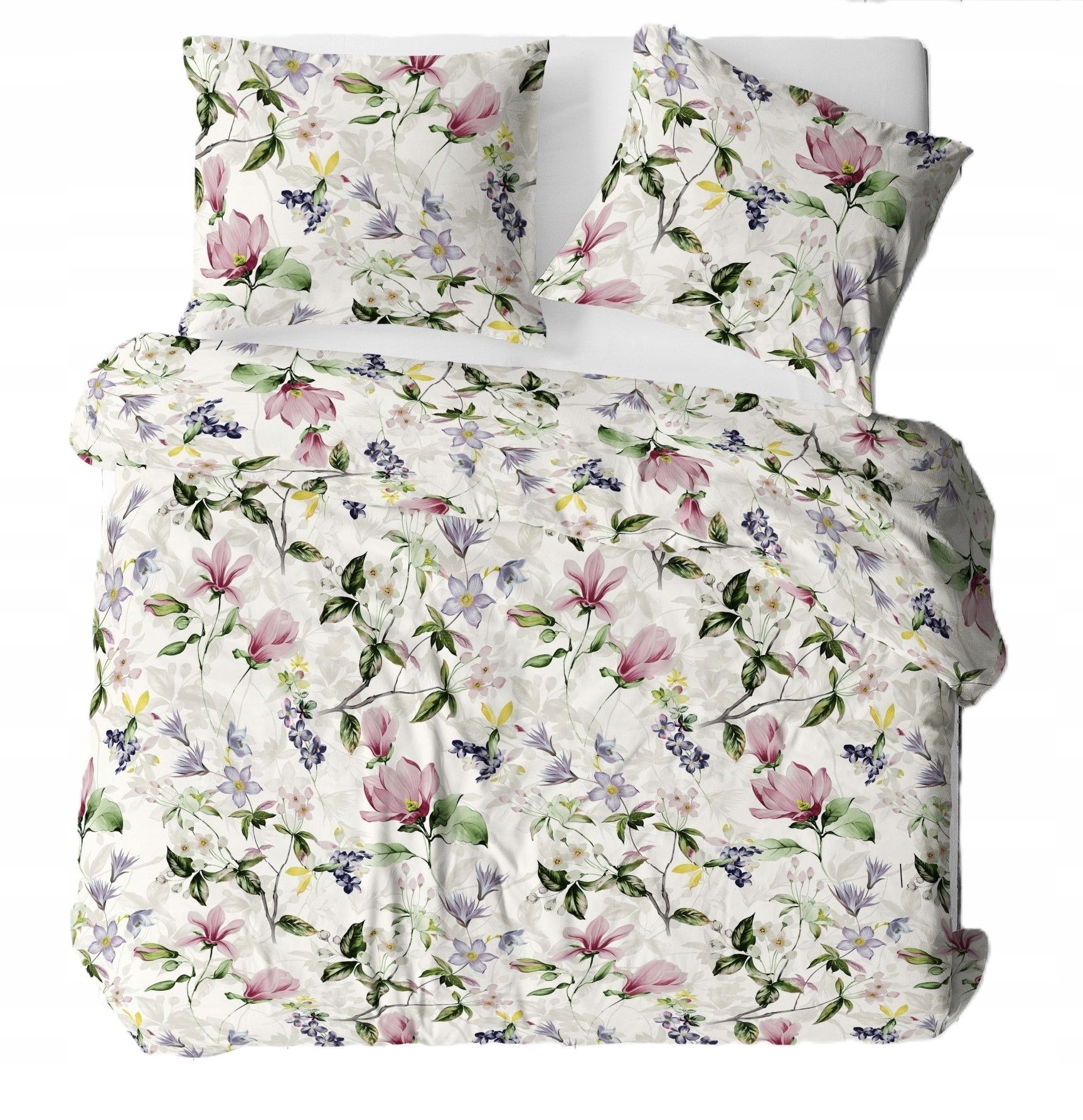 Komplet Pościeli 220x200cm Bawełniany Polska 100% Bawełna kwiaty