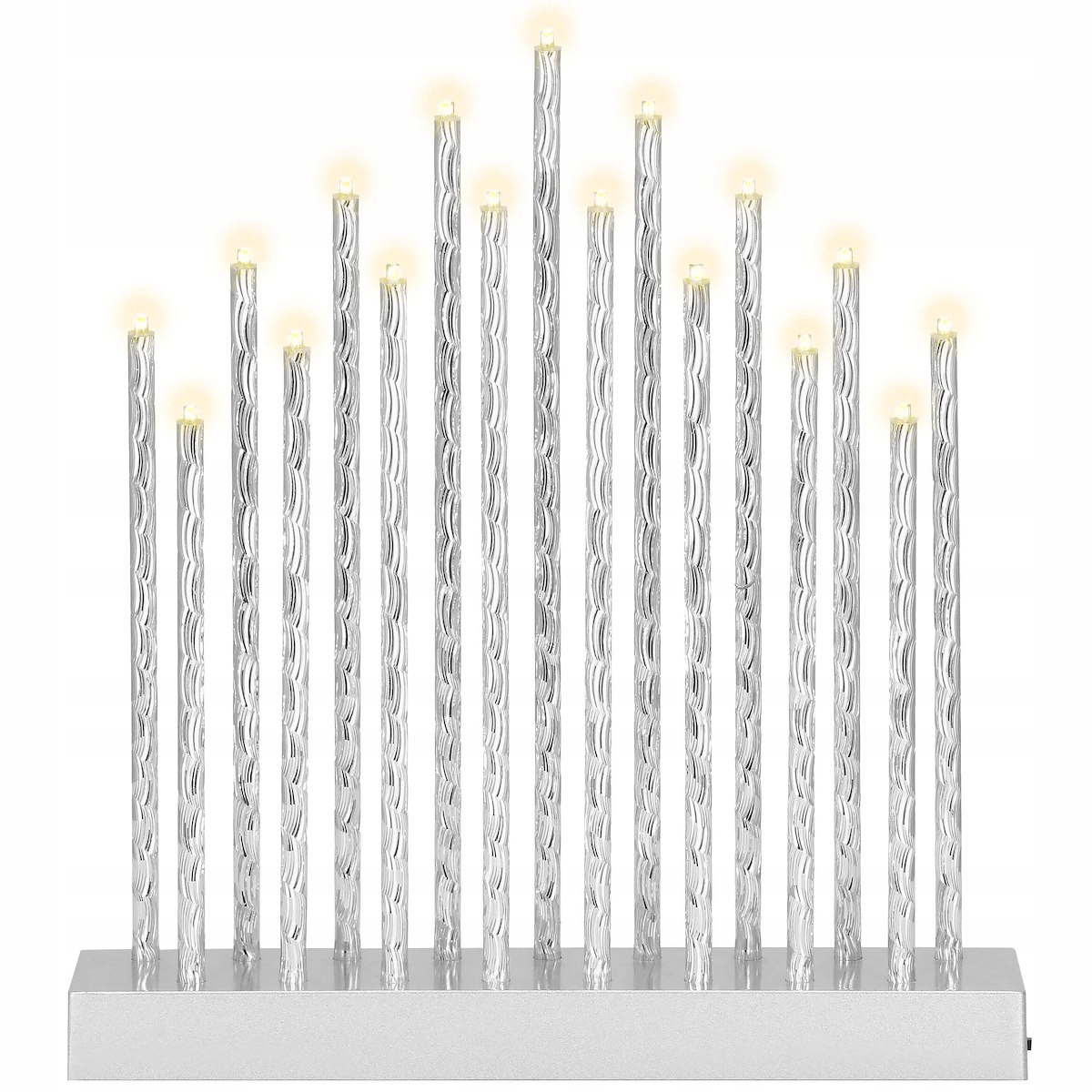 

Świecznik Świąteczny Adwentowy Świeczki Sople Led