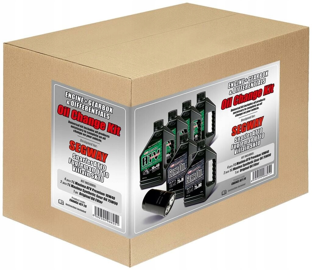 Súprava na kompletnú výmenu olejov Segway Fugleman UT10 a Villain SX10 Change-