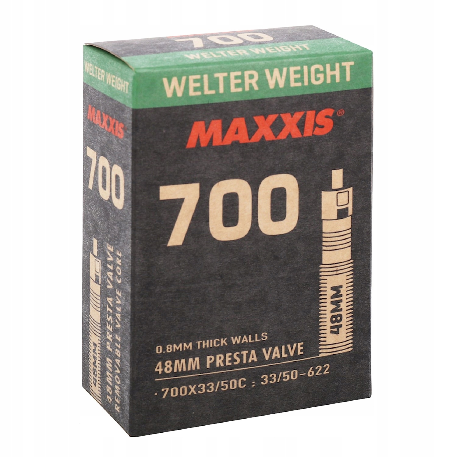 Dętka Maxxis WelterWeight 28" 700x33-50C 28x1.3-20 presta 48mm