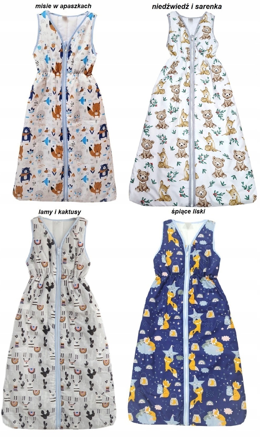 ŚPIWOREK DO SPANIA 104-110cm * OCIEPLONY LUB LETNI Marka LaMinia