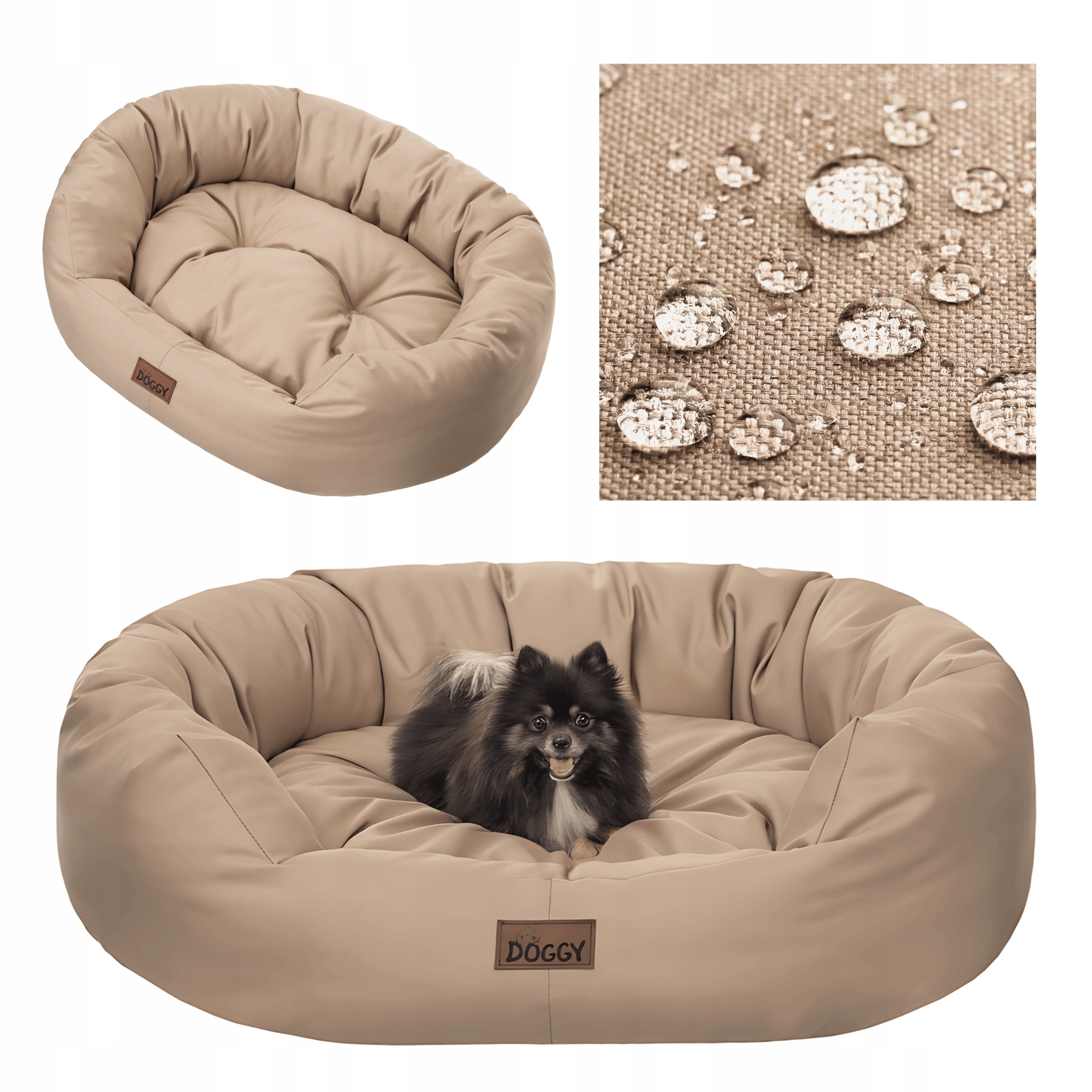 Pelíšek pro malého psa Voděodolné Potah pro psa s matrací 75x60 cm