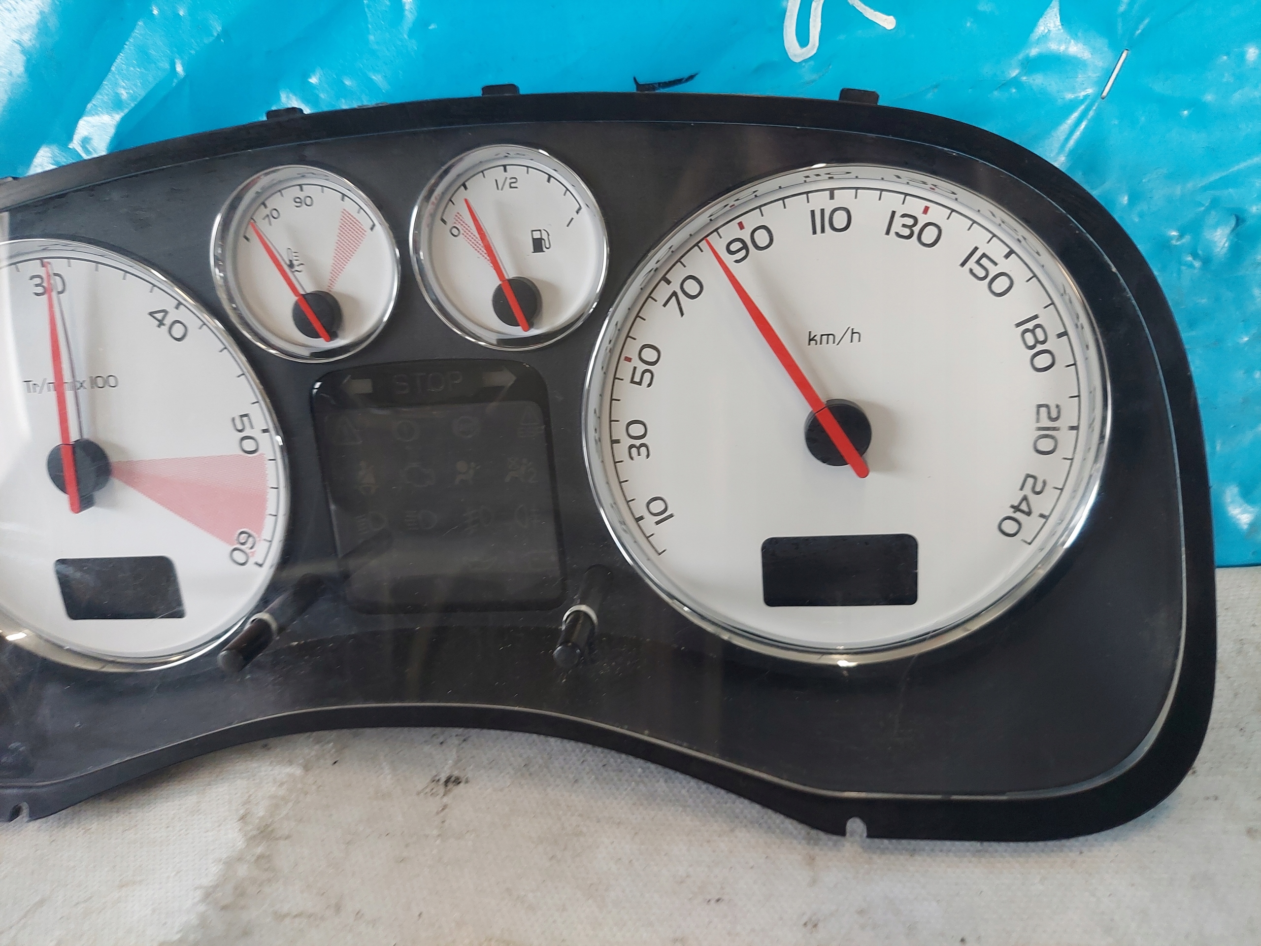 dials clock PEUGEOT 307 CC 2.0 HDI P9655925880
