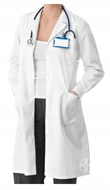 Aiesi fartuch medyczny, rozmiar 46, biały